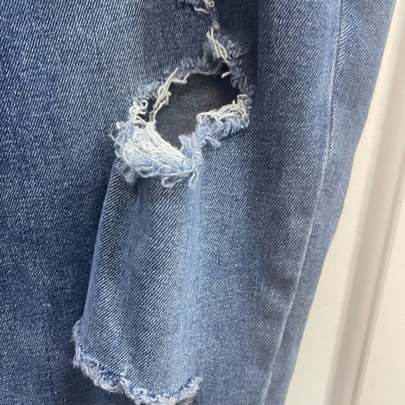 Lane Bryant Signature Fit Skinny Jean - Destructed Medium Wash Size 16W - Picture 5 of 11